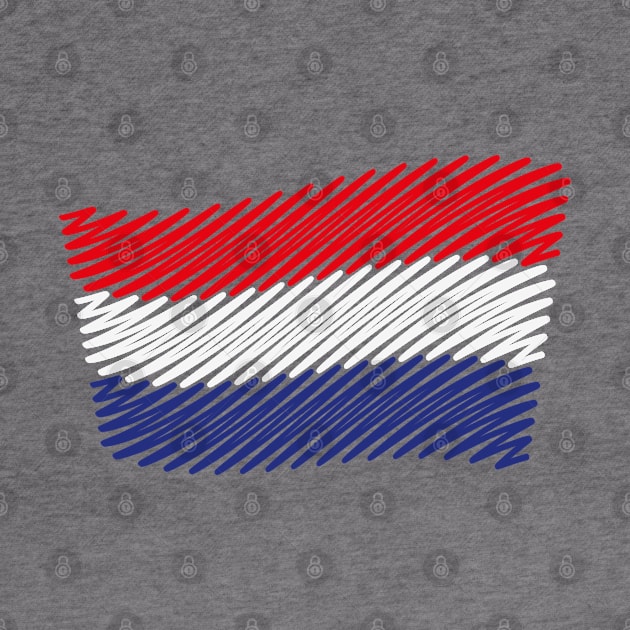 Flag Of The Netherlands / Tricolor (Scribble) by MrFaulbaum